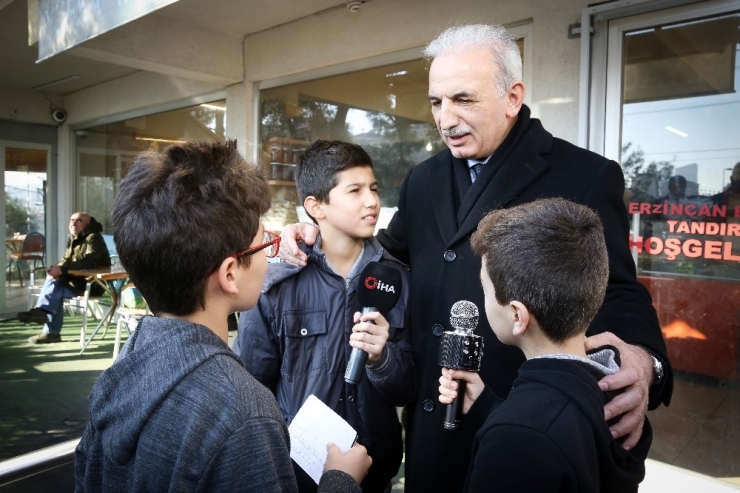 Küçük Muhabirlerden Başkan Adayı İsmet Yıldırım’a Soru Yağmuru