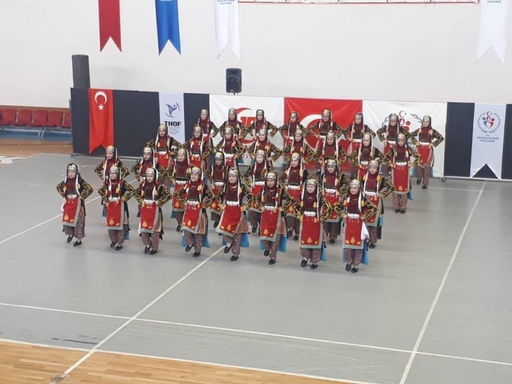 Okullar Arası Halk Oyuncuları İl Birinciliği Tamamlandı