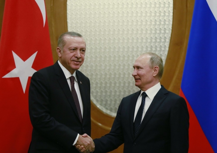 Cumhurbaşkanı Erdoğan İle Rus Lider Putin’in Görüşmesi Sona Erdi.