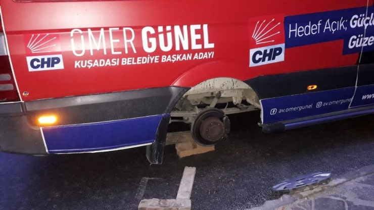 Kuşadası Chp’den Ömer Günel’in Seçim Aracına Yapılan Saldırıya Kınama