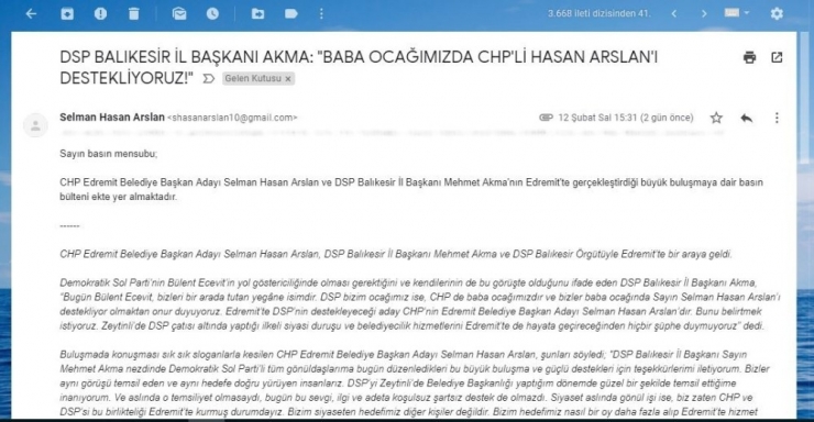 Chp’li Aday Yalan Haber Üreterek Halkı Yanıltmaya Çalıştı