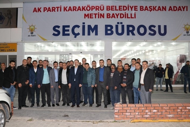 Başkan Adayı Baydilli Seçim Bürosunda Vatandaşları Ağırlıyor