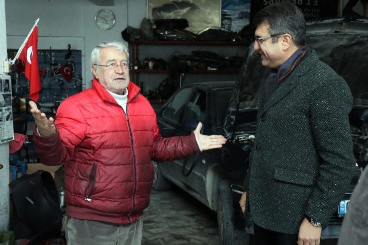 Konacık Sanayi Esnafından Mehmet Tosun’a Büyük İlgi