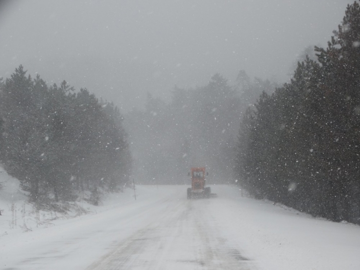 Kütahya Domaniç’te Kar Yağışı Ve Tipi