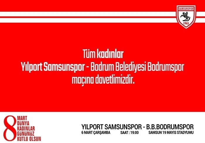 Yılport Samsunspor’dan Kadınlara Pozitif Ayrımcılık