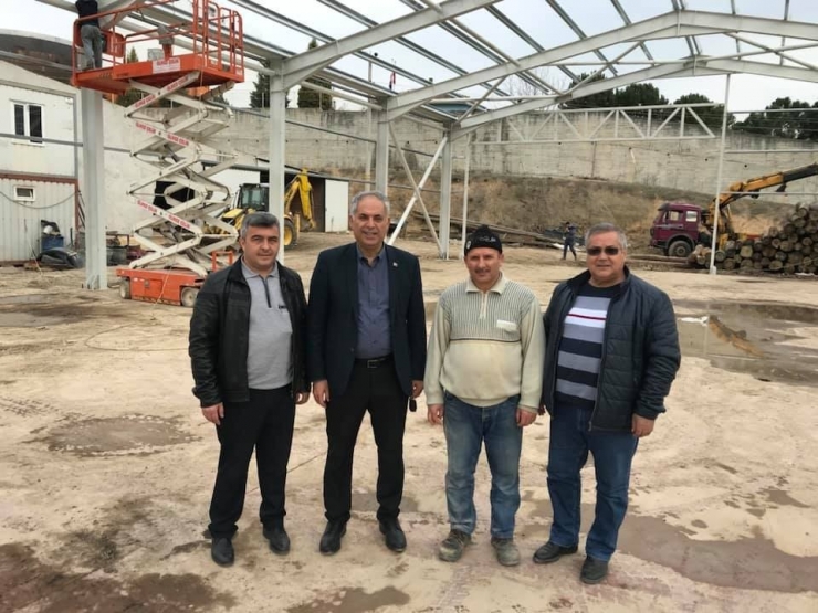 Başkan Yaman, İnşaat Çalışmalarını Yerinde İnceledi