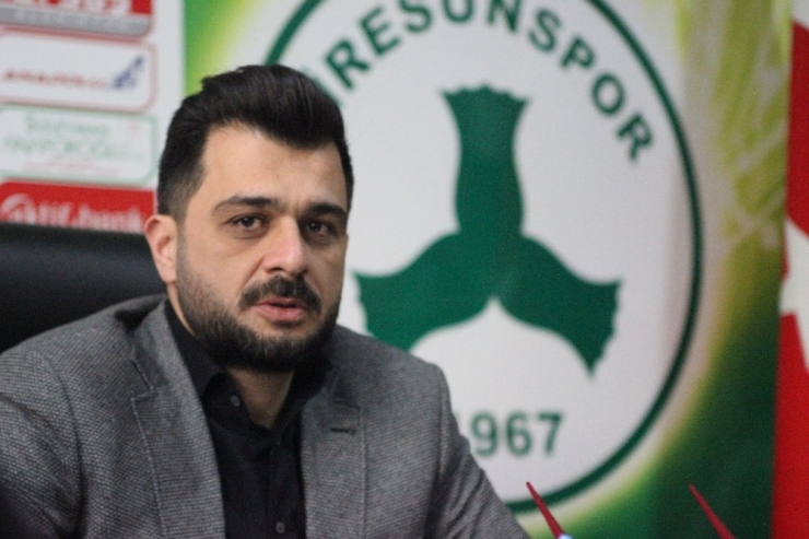 Giresunspor Başkanı Sacit Ali Eren’den Camiaya Mesaj