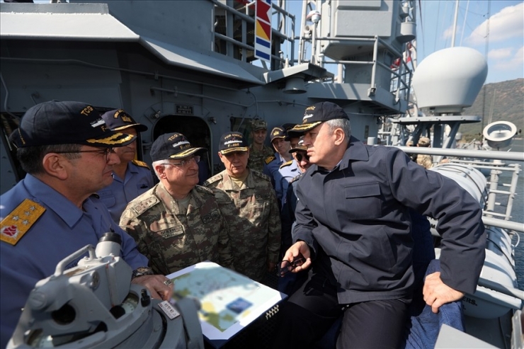 Bakan Akar: "Bizim Amacımız, Gayretimiz, Temel Yaklaşım Şeklimiz Ege’de, Doğu Akdeniz’de, Kıbrıs’ta Aynıdır"