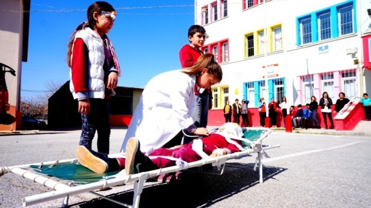 Sarıgöl’de Yangın Ve Deprem Tatbikatı