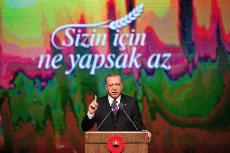 Cumhurbaşkanı Erdoğan: " Hiç Kimsenin Ne Üreticimizin Alınterine, Emeğine Ne De Tüketicimizin Sofrasına Ekmeğine Göz Dikmesine İzin Vermeyeceğiz"