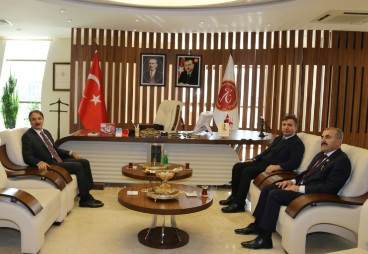 Meb İnsan Kaynakları Genel Müdürü Aydoğdu’dan Rektör Bağlı’ya Ziyaret