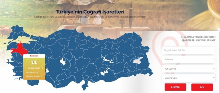 Balıkesir’in Coğrafi İşaretli Ürünleri Dijital Platformda