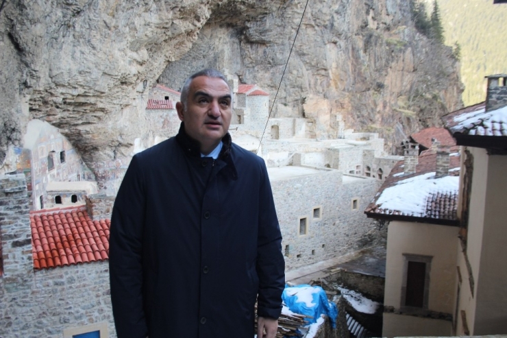 Kültür Ve Turizm Bakanı Ersoy: “Sümela Manastırı’nın 2. Etabını 18 Mayıs 2020’de Ziyarete Açacağız”