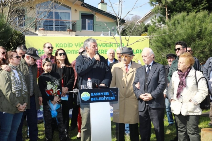Sarıyer Belediyesi Kansere Yenik Düşen Kadir Yiğit Bayraktar’ın Adını Ölümsüzleştirdi