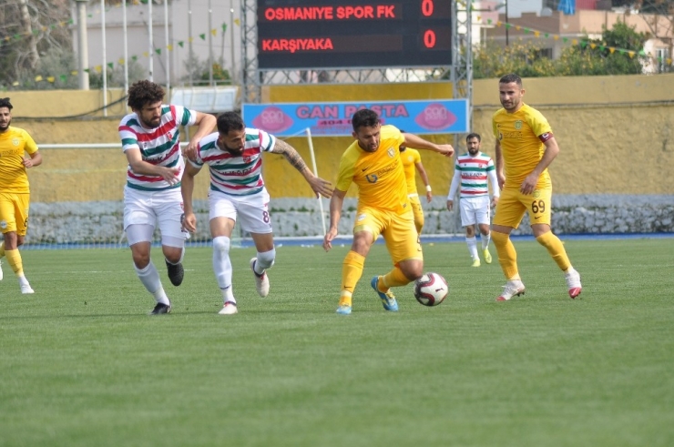 Tff 3. Lig: Osmaniyespor Fk: 0 - Karşıyaka: 0