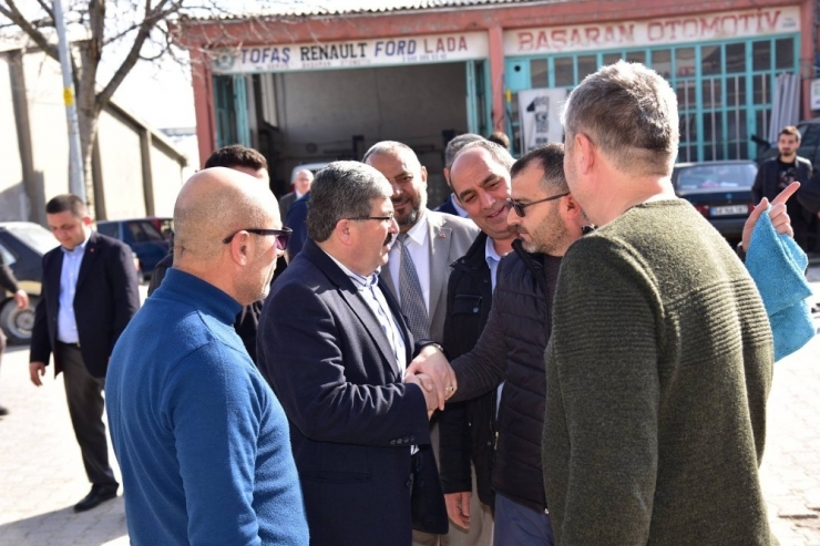 Başkan Can, Küçük Sanayi Sitesi Esnafını Ziyaret Etti