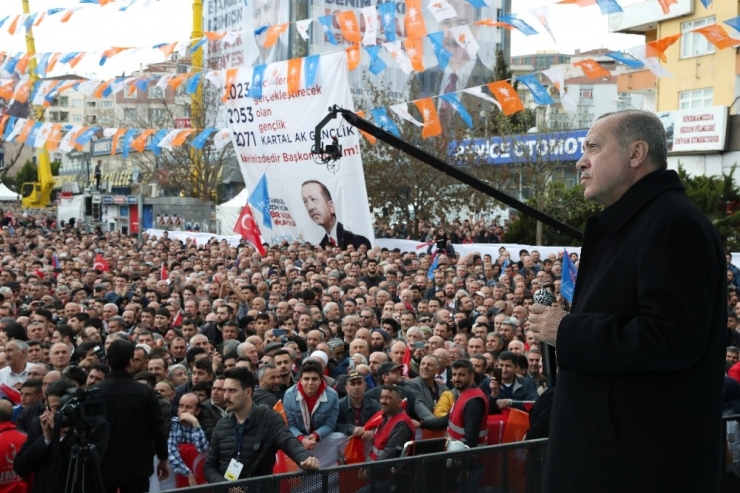 Cumhurbaşkanı Erdoğan: “Gebze - Halkalı Banliyö Tren Hattı Eskiden 185 Dakikada Kat Edilen Bir Mesafe İken Şimdi 115 Dakikaya İnerek İstanbullulara Net 1 Saat 10 Dakika Kazandıracak“