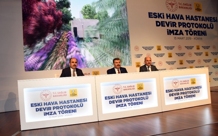 Bakan Koca, Konevi Kütüphanesi İmza Törenine Katıldı