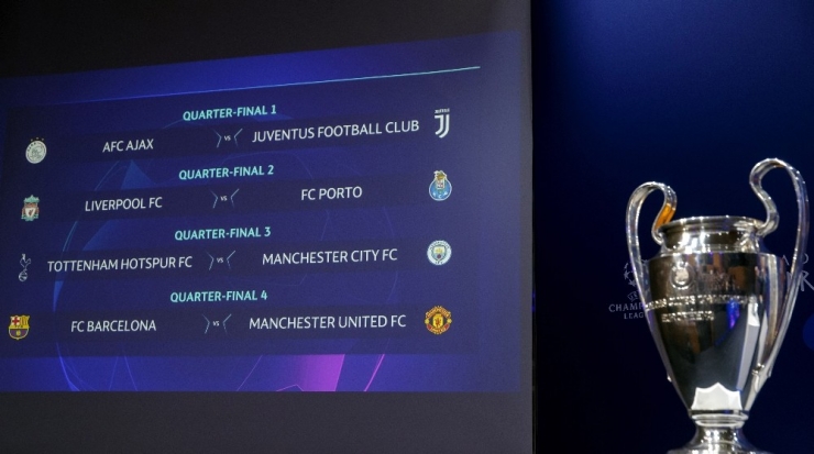 Şampiyonlar Ligi’nde Çeyrek Final Eşleşmeleri Belli Oldu