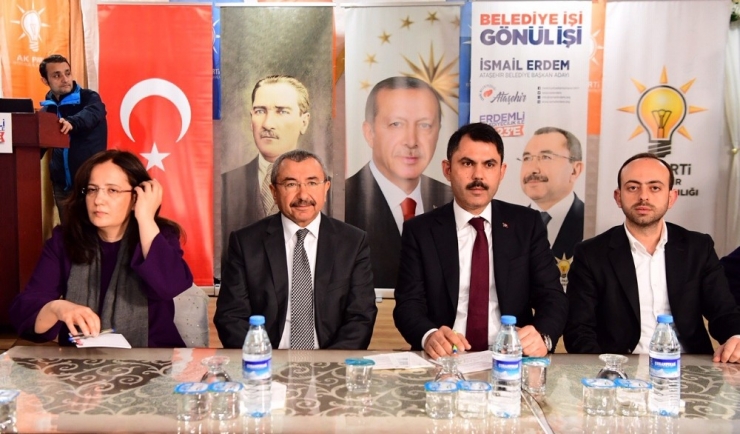 Bakan Kurum: “İsmail Erdem’in Tüm Projelerinin Arkasındayız”