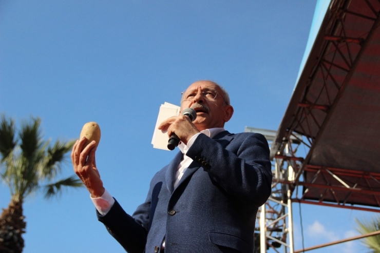 Kılıçdaroğlu Ödemiş Patatesini Göstererek Konuştu: