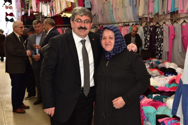 Cumhur İttifakı Üyelerinden Kapalı Pazar Ziyareti