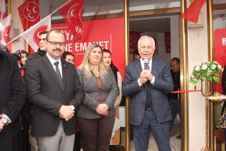 Mhp Teşkilatı Tosya’da Seçim Bürosu Açtı