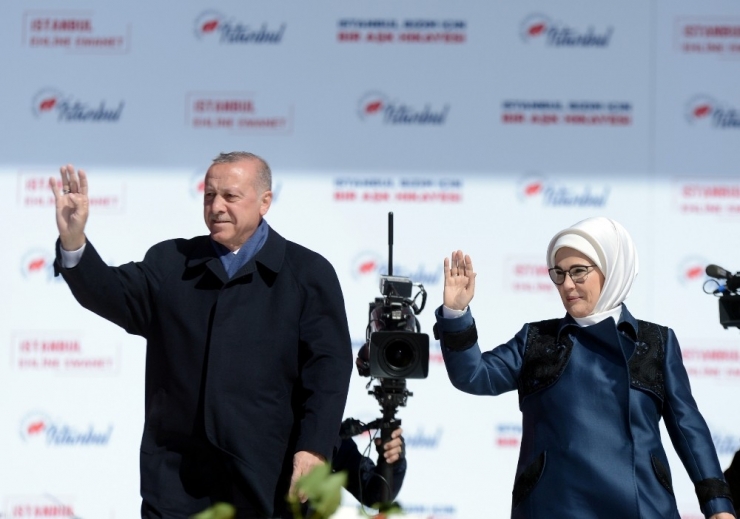 Cumhurbaşkanı Recep Tayyip Erdoğan: "Cumhur İttifakı İstanbul Mitingi’ne 1 Milyon 600 Bin Kişinin Katıldığı Bilgisini Aldık."