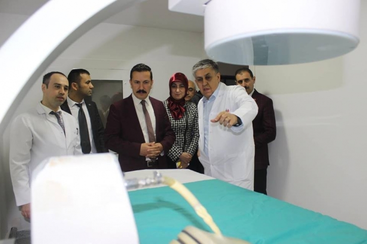 Merzifon’daki Hastaneye Taş Kırma Ünitesi