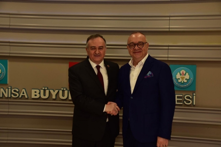 Mhp’den Başkan Ergün’e Tebrik Ziyareti