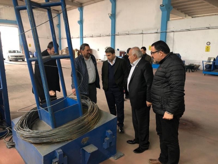 Stso Başkan Kuzu, Çivi Ve Çelik Hasır Fabrikasını Ziyaret Etti