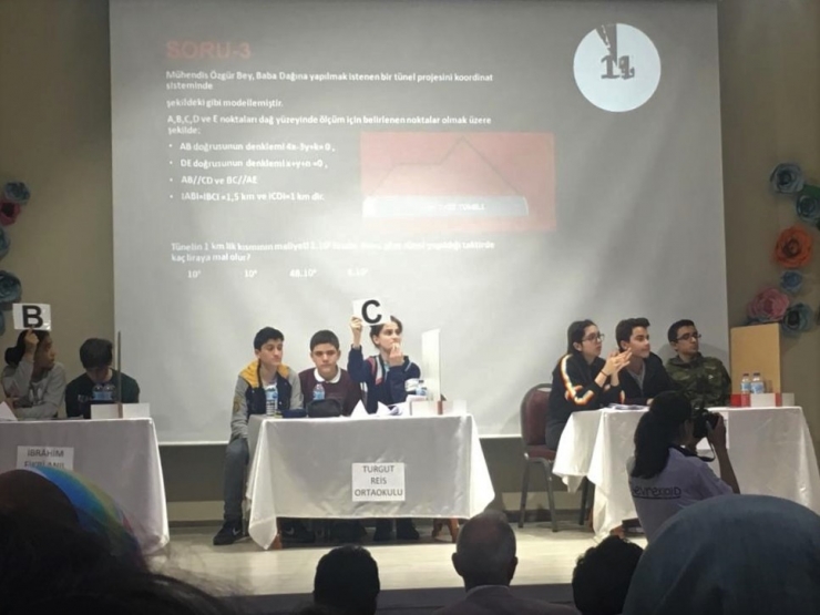 Turgut Reis Ortaokulu Matematik Yarışmasında 1. Oldu