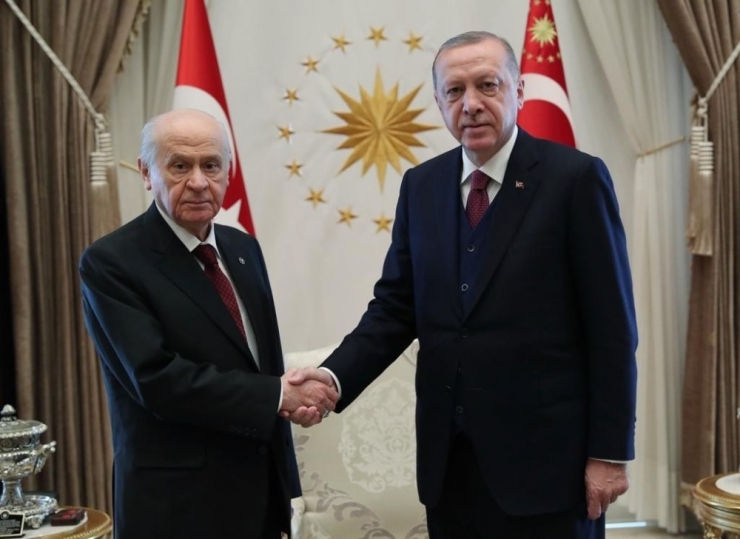 Cumhurbaşkanı Erdoğan, Devlet Bahçeli’yi Kabul Etti