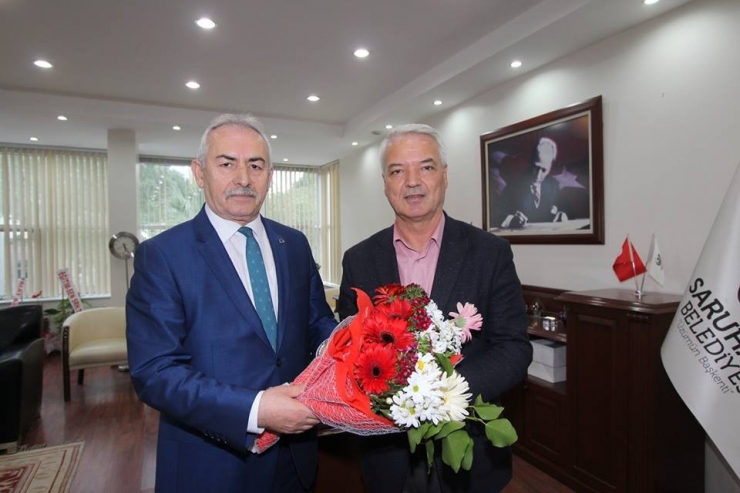 Kaymakam Yalınalp’ten Başkan Bilgin’e Tebrik Ziyareti