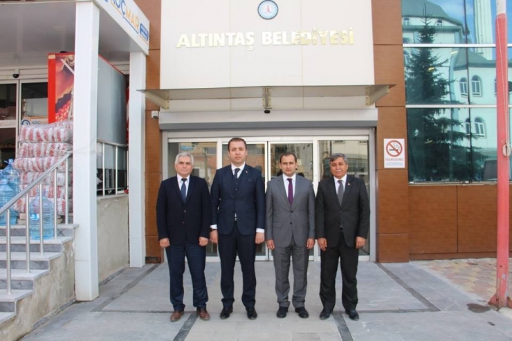 Kaymakamlardan Başkan Arif Teke’ye ’Hayırlı Olsun’ Ziyareti