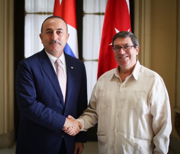Dışişleri Bakanı Çavuşoğlu Kübalı Mevkidaşı İle Görüştü