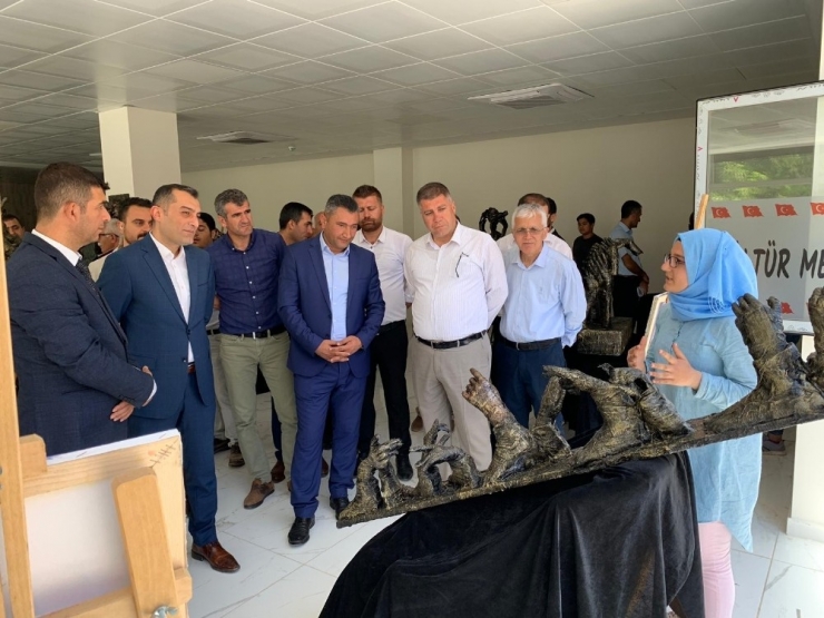 Mazıdağı’nda Öğrencilerden Kavramsal Heykel Sergisi