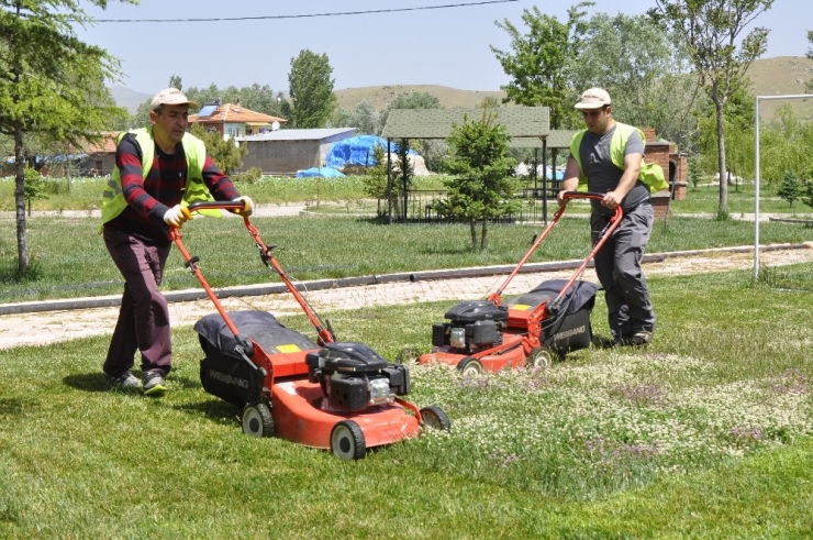 Şuhut Hors Mesire Alanında Çim Biçme Çalışmaları