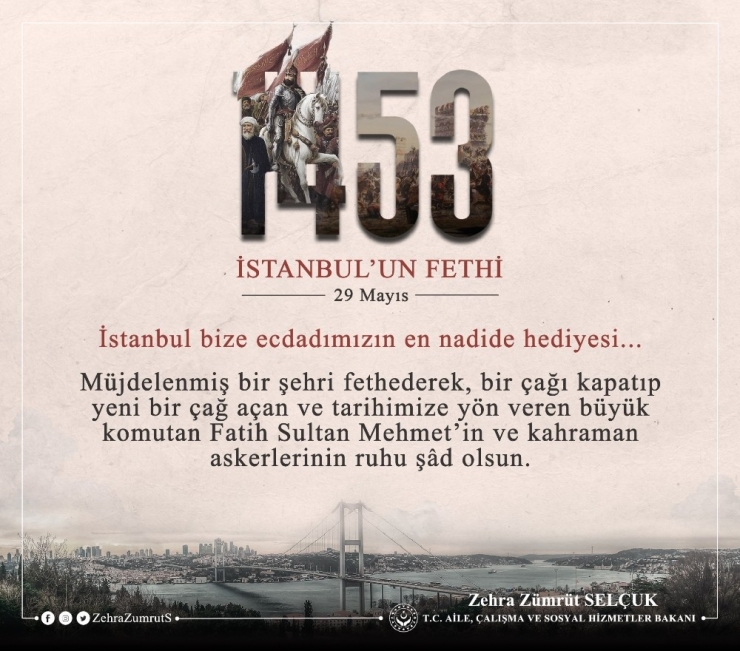 Bakan Selçuk: "İstanbul Bize Ecdadımızın En Nadide Hediyesi"