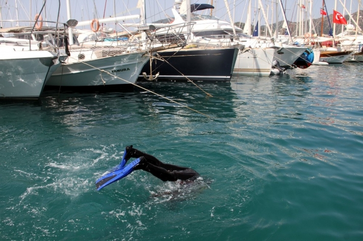 Fethiye’de Deniz Dibi Temizliği