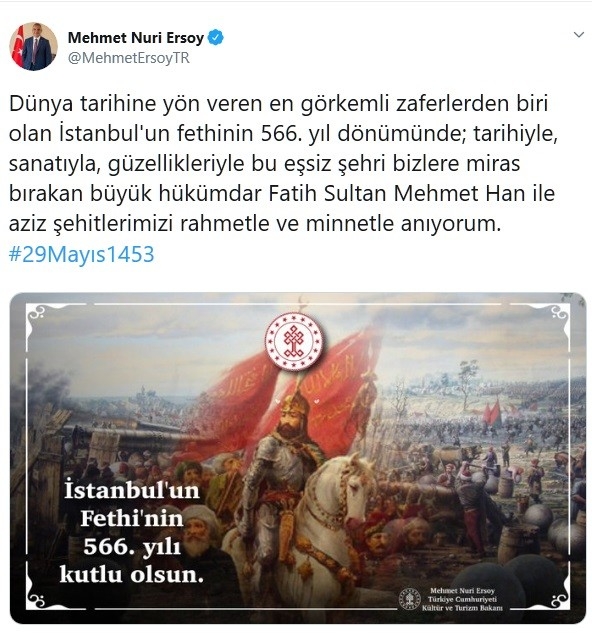 Bakan Ersoy: "Dünya Tarihine Yön Veren En Görkemli Zafer"