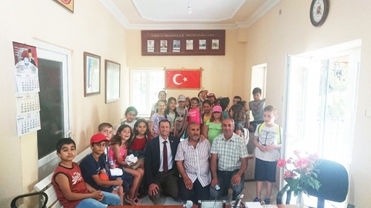 Burhaniyeli Öğrencilerin Muhtarlık Ziyareti
