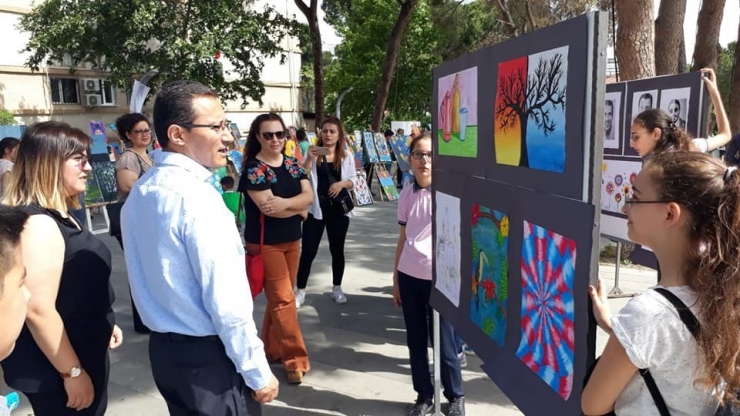 Okulların Ortak Resim Sergisi Büyük İlgi Gördü
