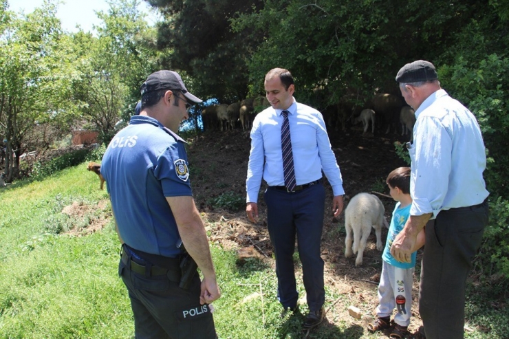 Protokol Üyeleri Yaylacıları Ziyaret Etti