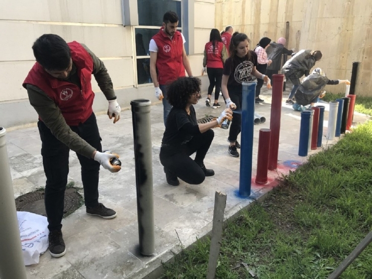 Sinop Gençlik Merkezinin Duvarları Çiçek Açtı