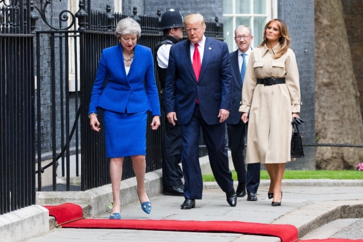 Abd Başkanı Trump Downing Street’te