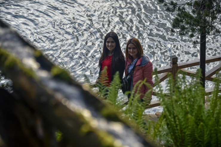 Sıcaktan Bunalan Soluğu Limni Gölünde Alıyor