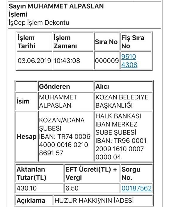 Chp’li Meclis Üyesi Oturum Ücretini Belediyeye İade Etti