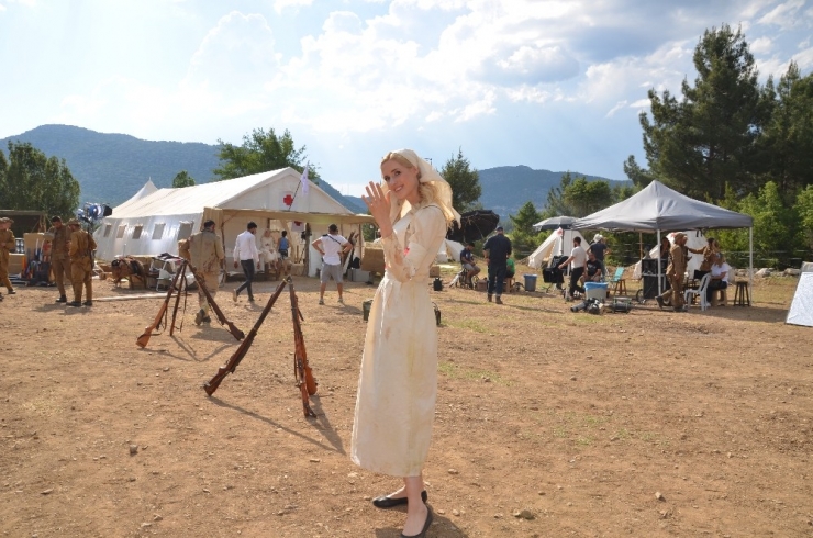 Çanakkale’yi Anlatan Tarihi Filmin Çekimlerine Akseki’de Devam Ediliyor.