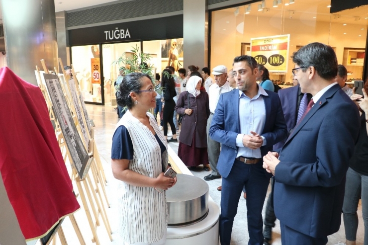 Lise Öğrencileri Park Afyon Avm’de Resim Sergisi Açtı